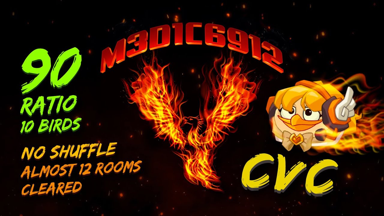 Angry Birds 2 AB2 Clan Battle CvC 02/19/24 - 90 Ratio - Almost 12 Rooms Cleared - PYF 10