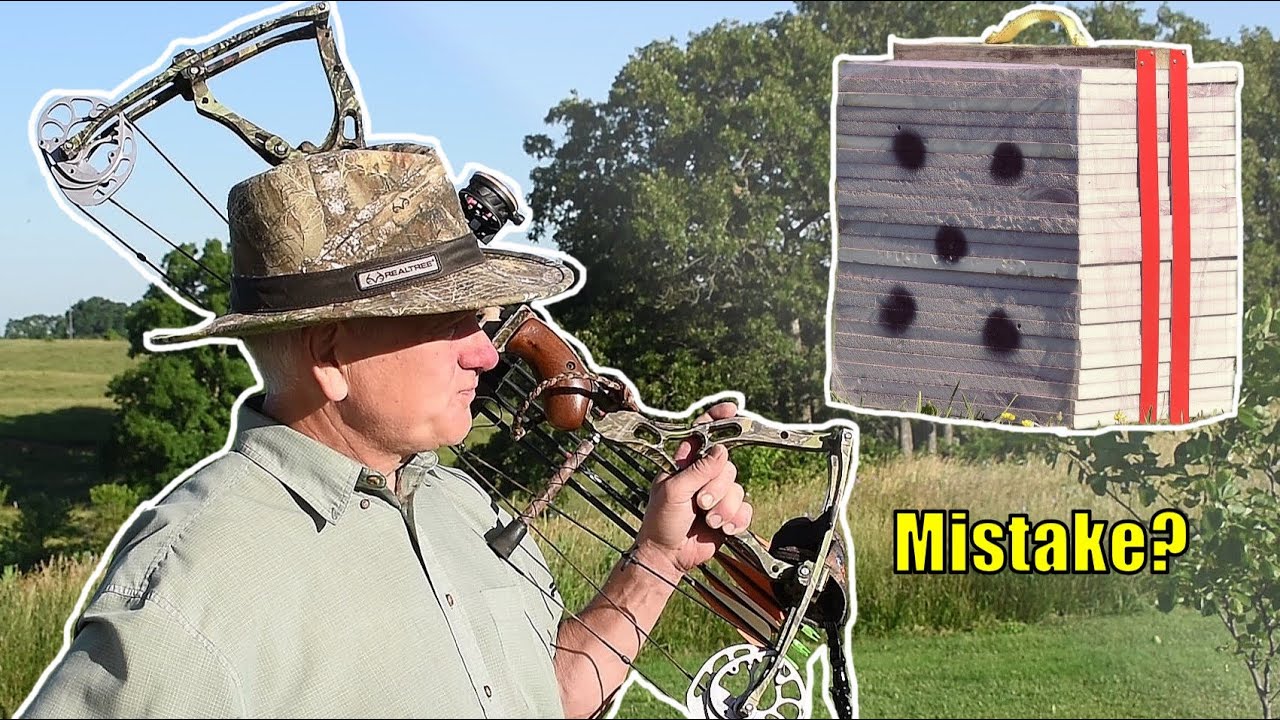 INEXPENSIVE HOMEMADE ARCHERY TARGET - Mistake??  🫤