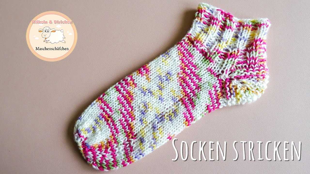 Socken stricken 44-45 / Toe-up-Socke stricken/ Socken stricken Schritt für Schritt