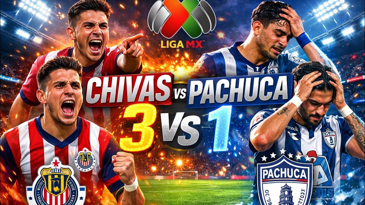 	😱🔥¡CHIVAS IMPARABLE! 🔥 HUMILLA 3-1 A PACHUCA | LIGA MX