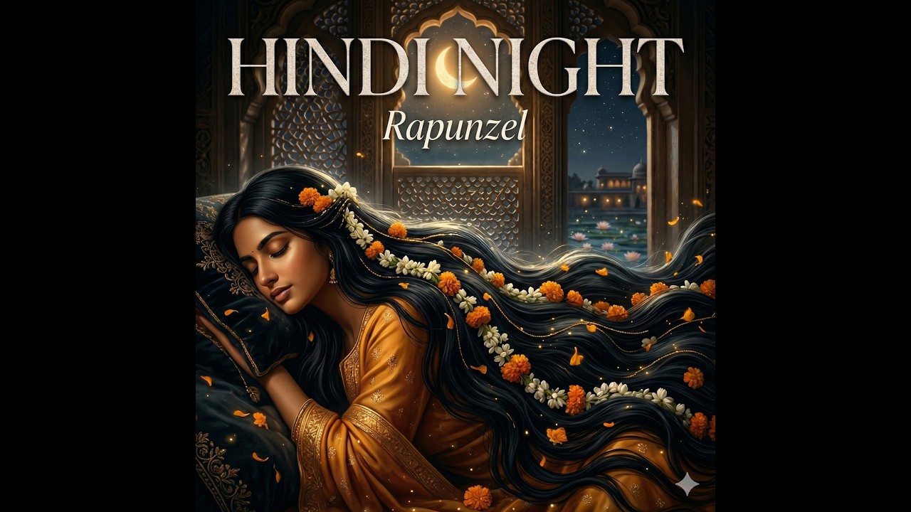 Hindi Sleep Music 💤 रेपुंज़ेल | Warm Indian Night Tower Lullaby