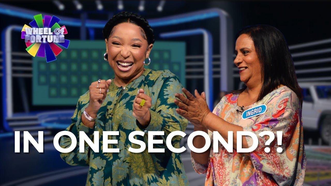 Ingrid’s The Fastest Yet | Wheel of Fortune South Africa!