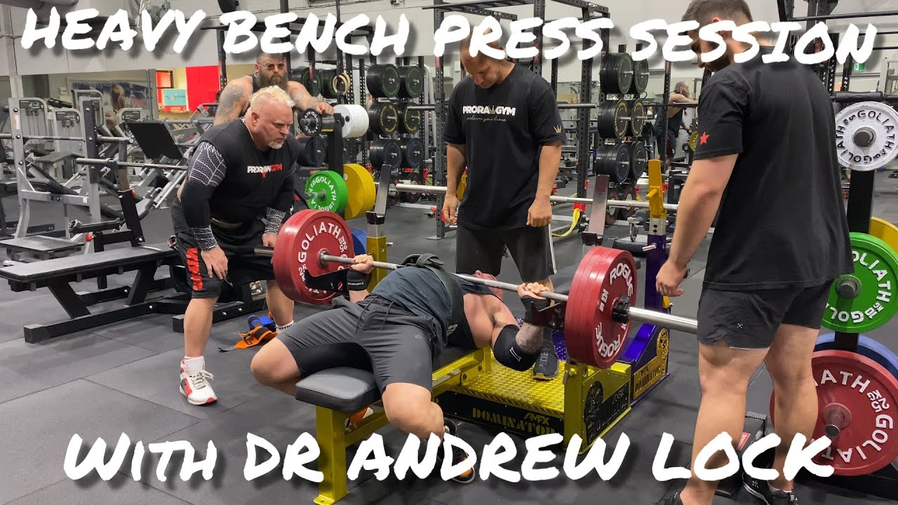 Heavy Bench Press Session with World Renowned Rehab Specialist Andrew Lock