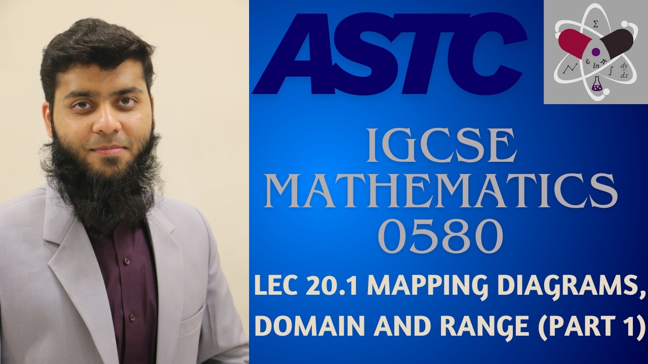 CAIE IGCSE Maths 0580 | Functions | Lec 20.1 Mapping Diagrams and Calculating Range Part 1