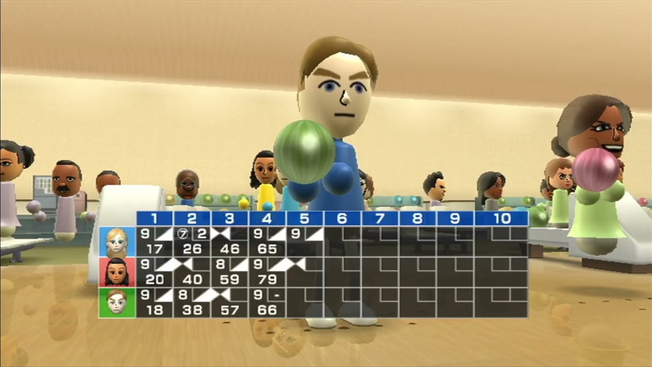 Wii Sports: Bowling 3 Players - Guest E vs Guest D vs Guest B