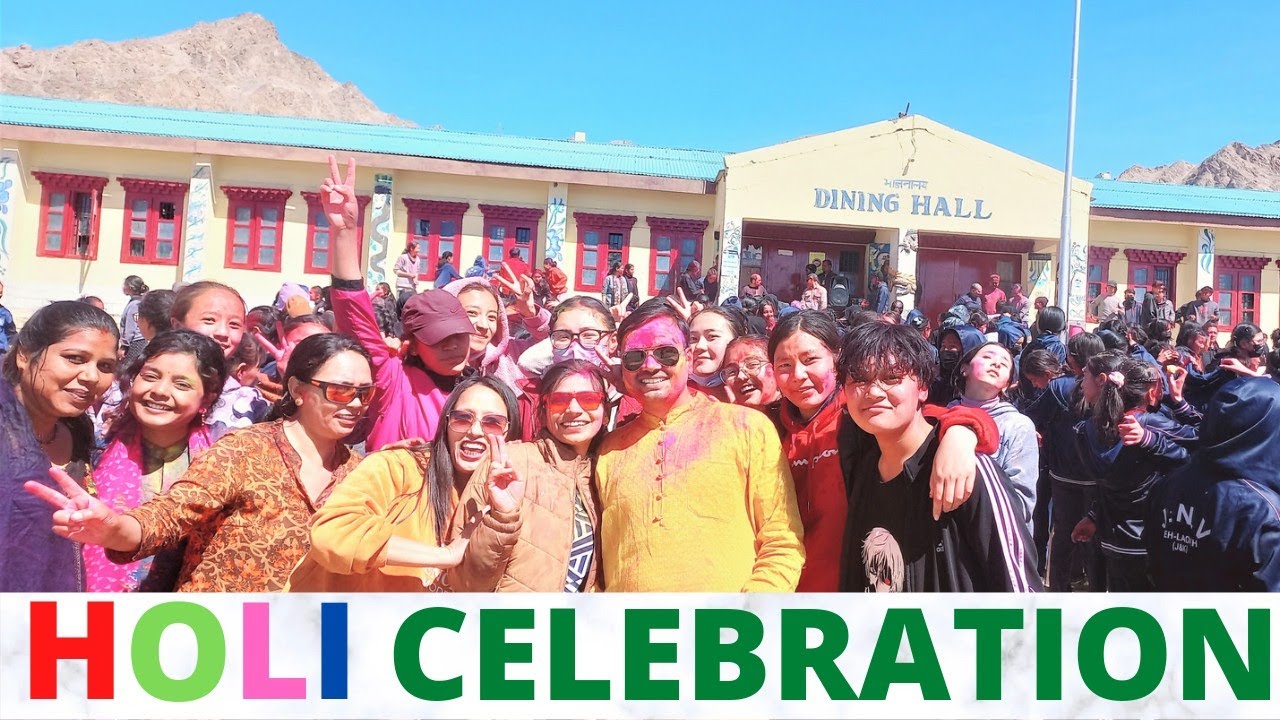 Holi Celebration in JNV Leh
