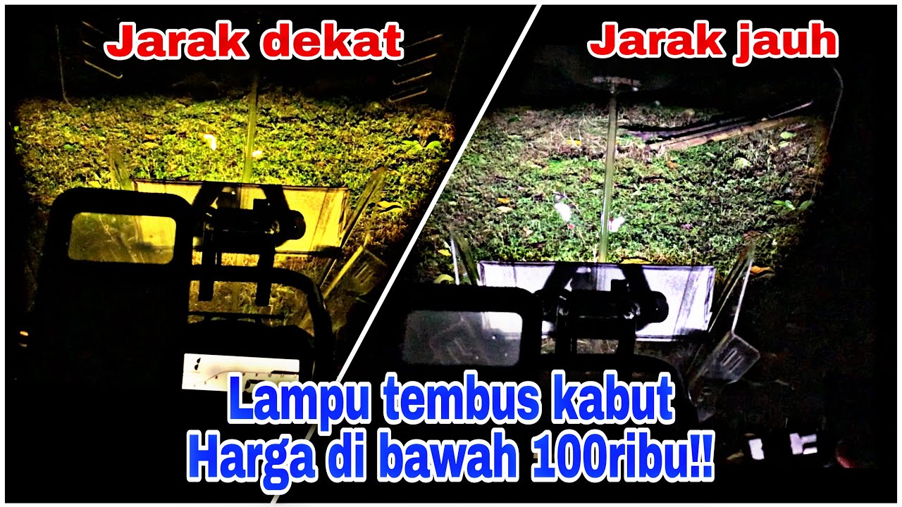 Lampu tembus kabut, motor dan mobil...