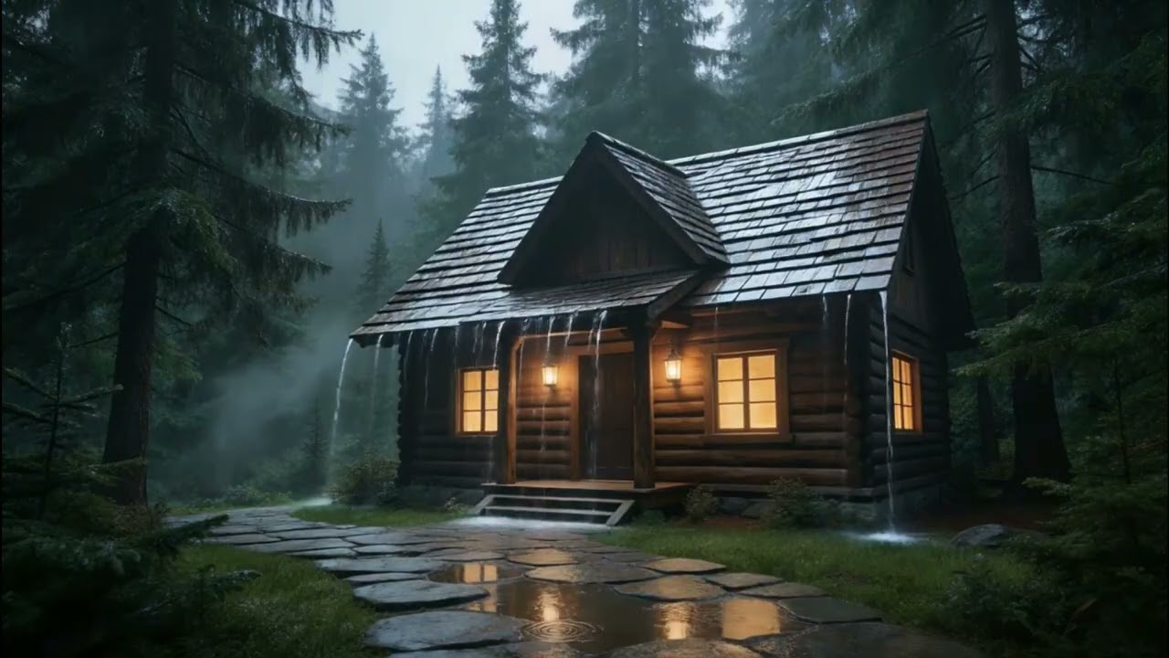 Sleep Through the Night ☔ Peaceful Forest Rain Sounds
