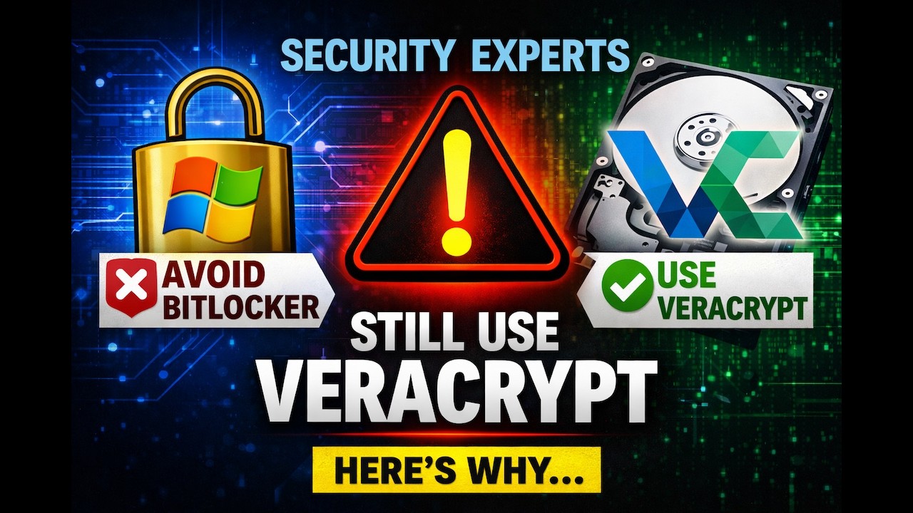 Why Security Experts Still Use VeraCrypt Instead of BitLocker