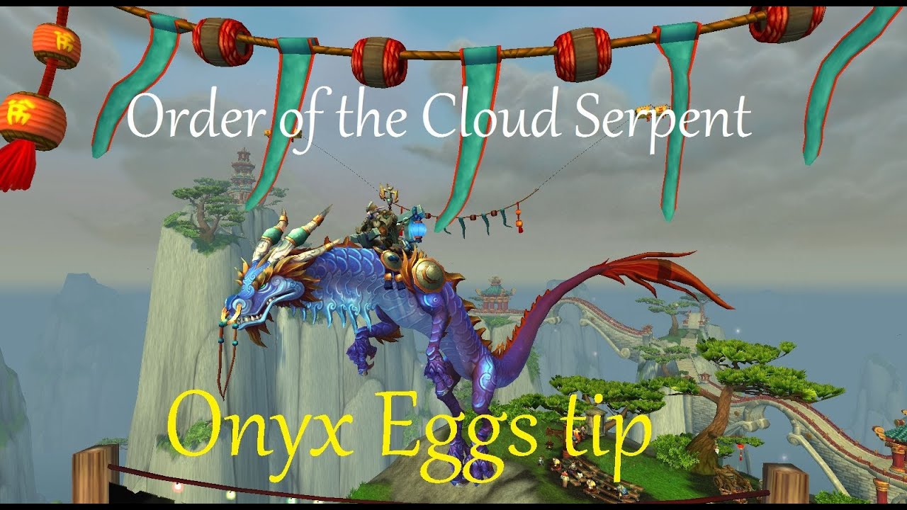 Mists of Pandaria: Order of the Cloud Serpent Onyx Egg Tip