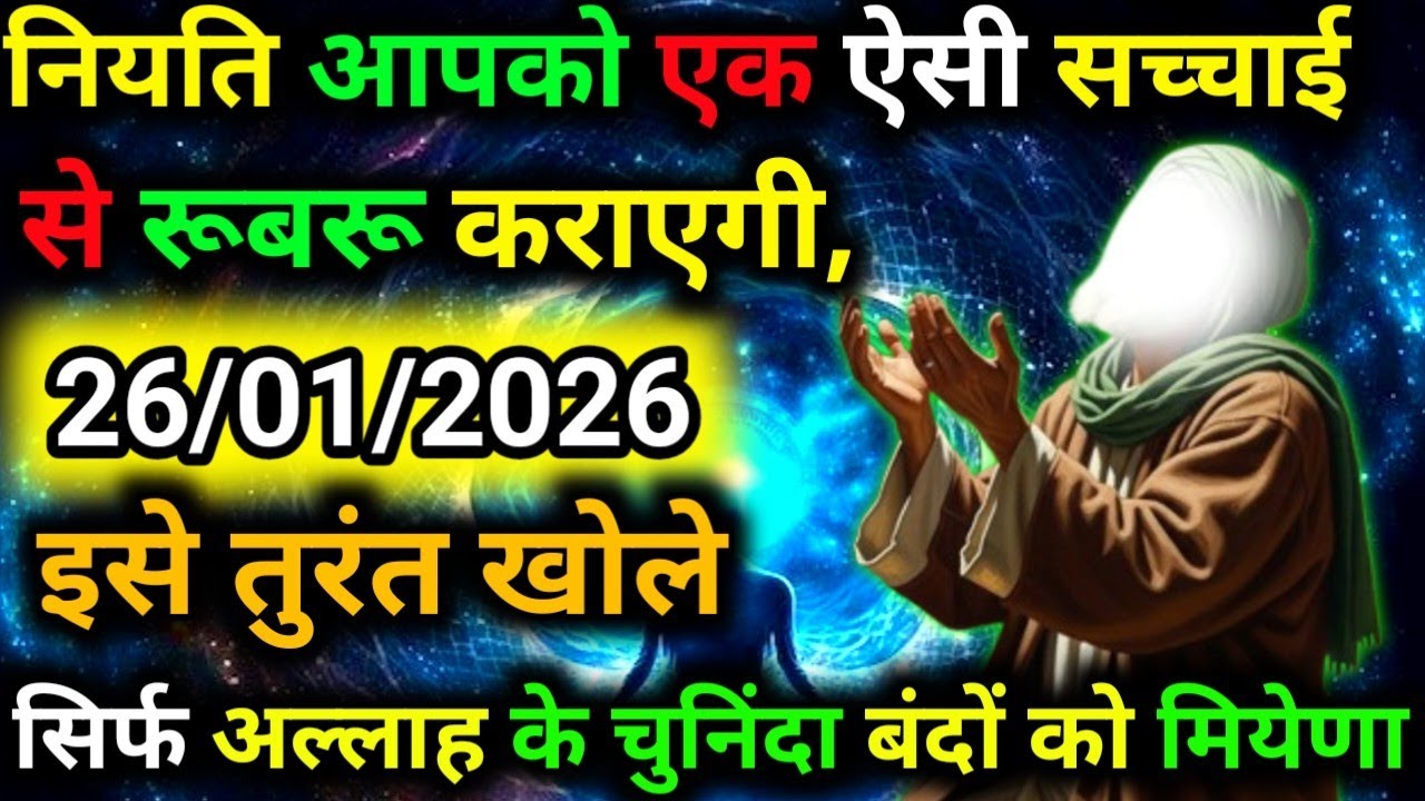 ✅26 January 2026 Ka Allah Message || Aaj Ka Divine Message || Khuda Message Today #yaraheem #allah