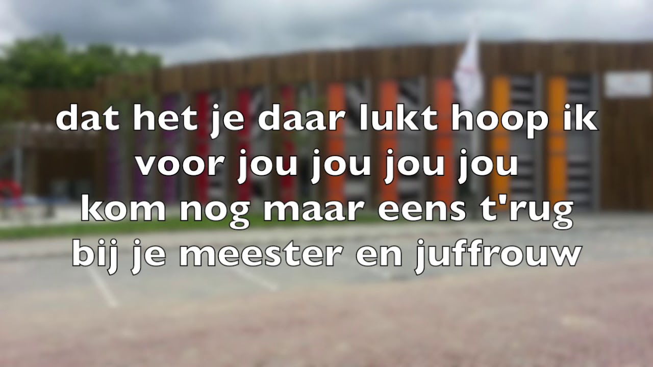 Wij nemen afscheid - Afscheidslied voor groep 8