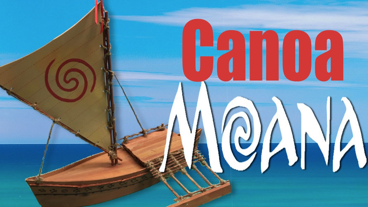 Canoa de Moana en Balsa