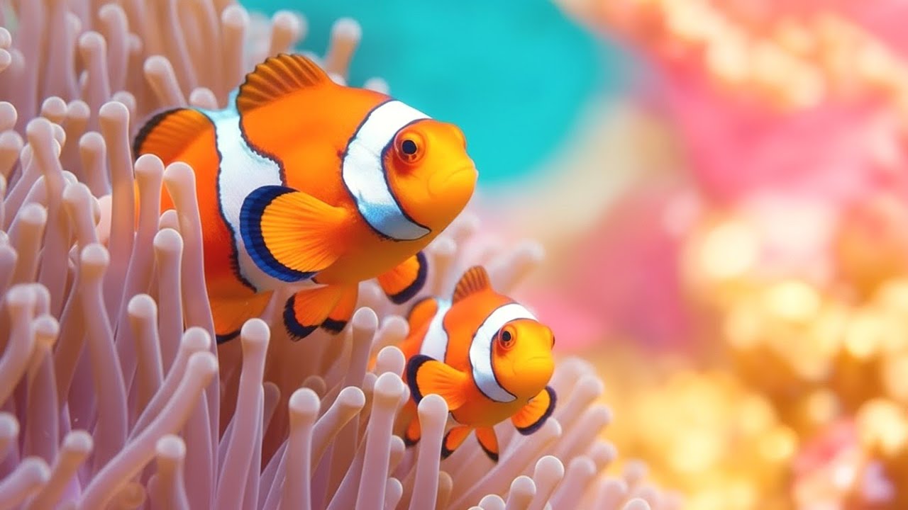 The Best 4K Aquarium 🐠 Explore the Stunning World of Sea Jellyfish and Beautiful Coral Reef Fish.#96