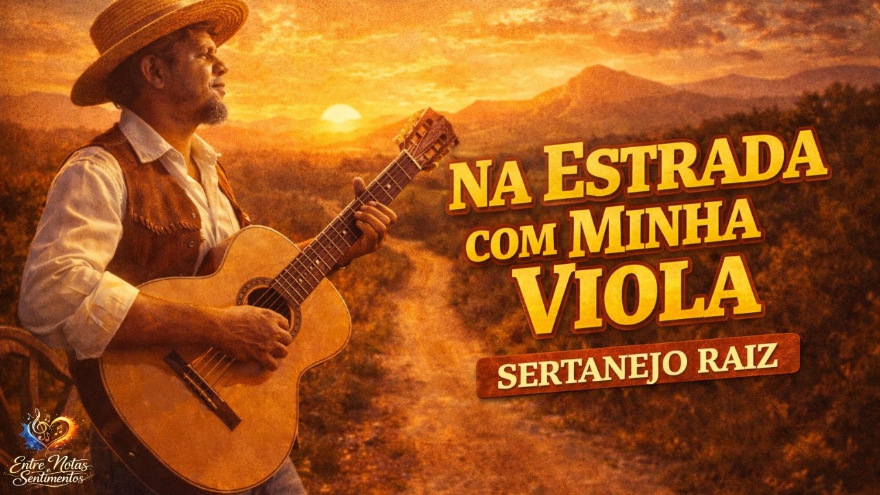 Na Estrada com Minha Viola 🎻 | Clássico Sertanejo Raiz | Moda de Viola que Emociona (Nova Música)