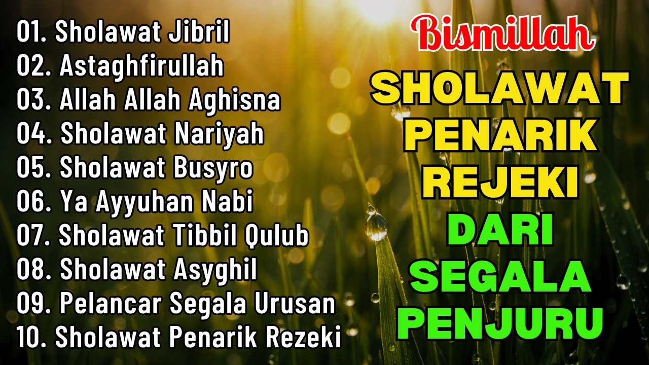 SHOLAWAT NABI PENARIK REZEKI PALING MUSTAJAB | Sholawat Jibril, Nariyah | SHOLAWAT TERBARU 2026
