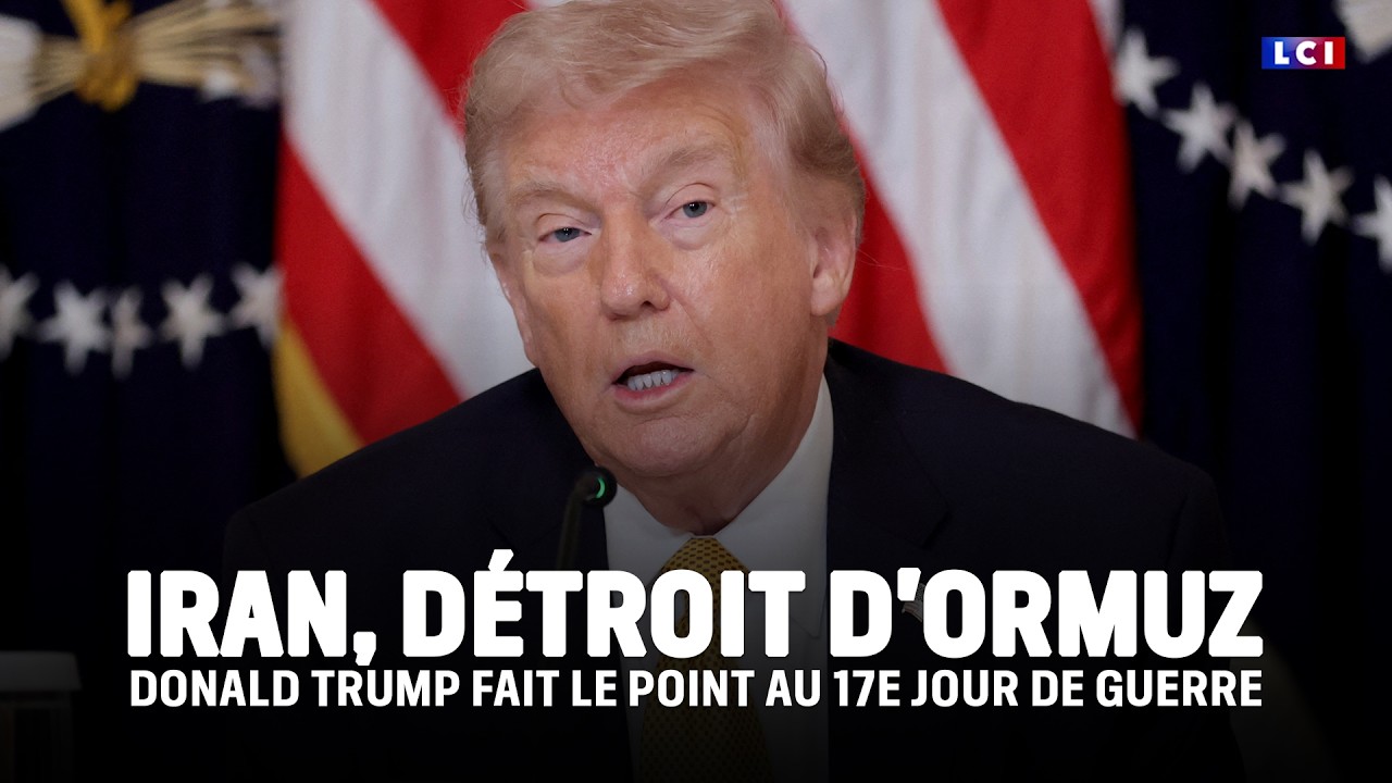 Iran, détroit d'Ormuz : Donald Trump fait le point au 17e jour de guerre｜LCI