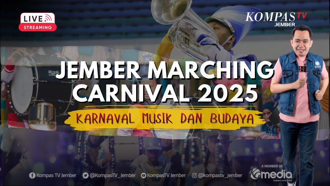 [LIVE] Parade Marching Band Internasional Di Kota Jember, Jember Marching Carnival JMC 2025