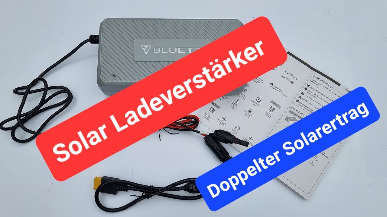 Solar Ladeverstärker D050S BLUETTI Winter Ertrag Offgrid Ladebooster Energieautark prepper blackout