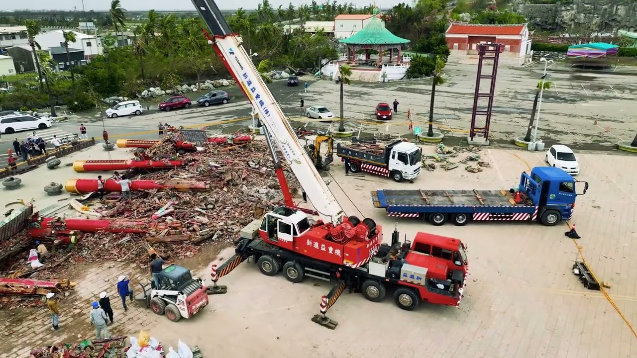 2025 7 9 台南北門南鯤鯓代天府 丹娜絲颱風過後災情全記錄
