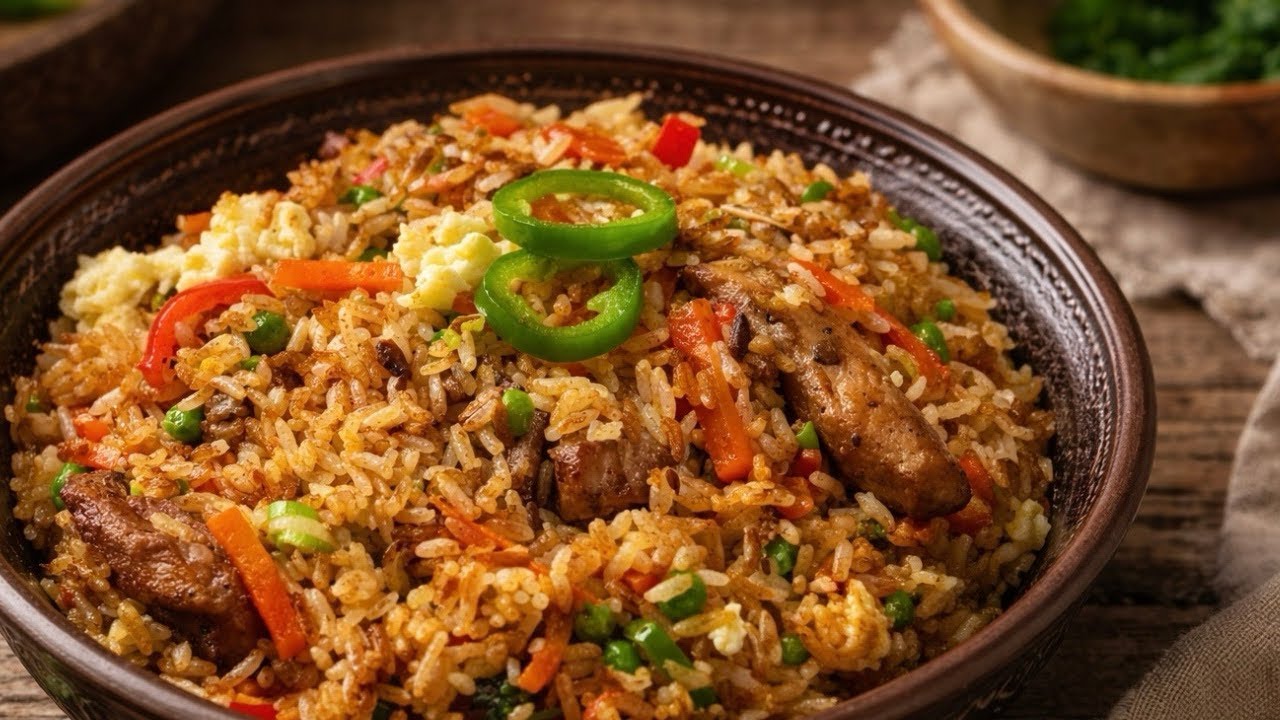 Quick Pork Fried Rice with Soy Sauce: Simple Homemade Recipe 📕