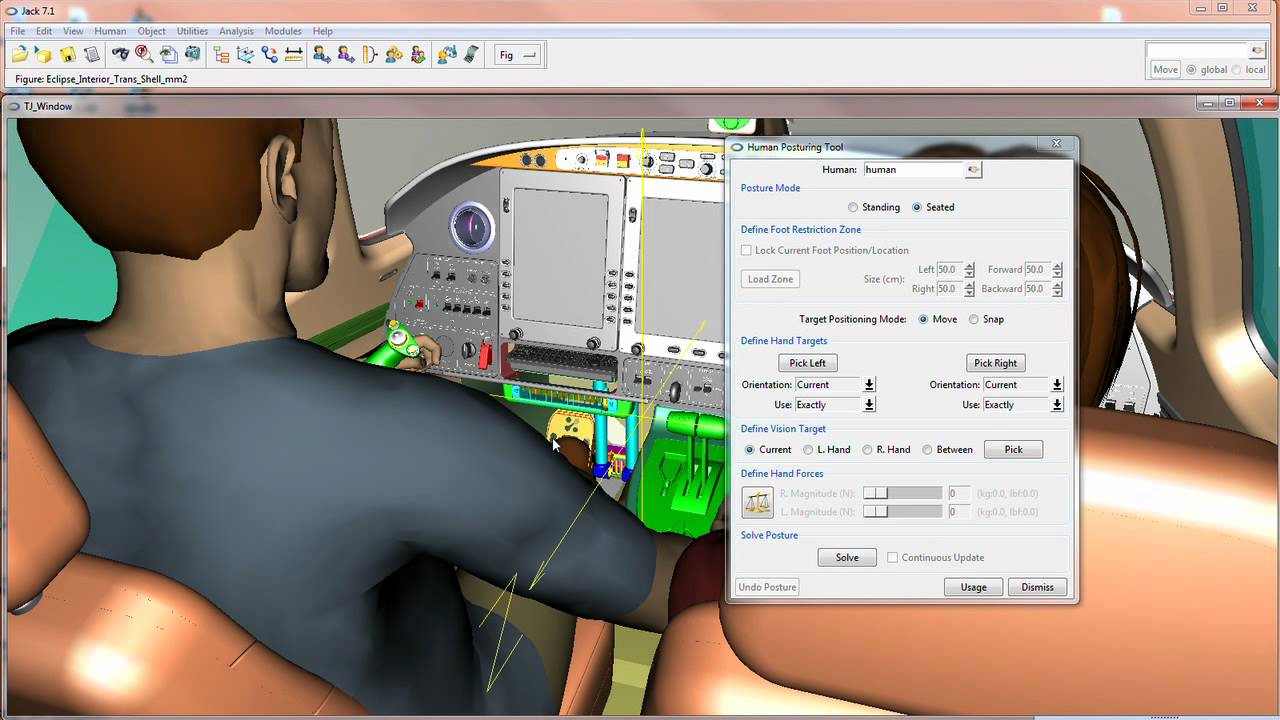 Jack 7.1 — инструмент моделирования и симуляции человека Siemens PLM