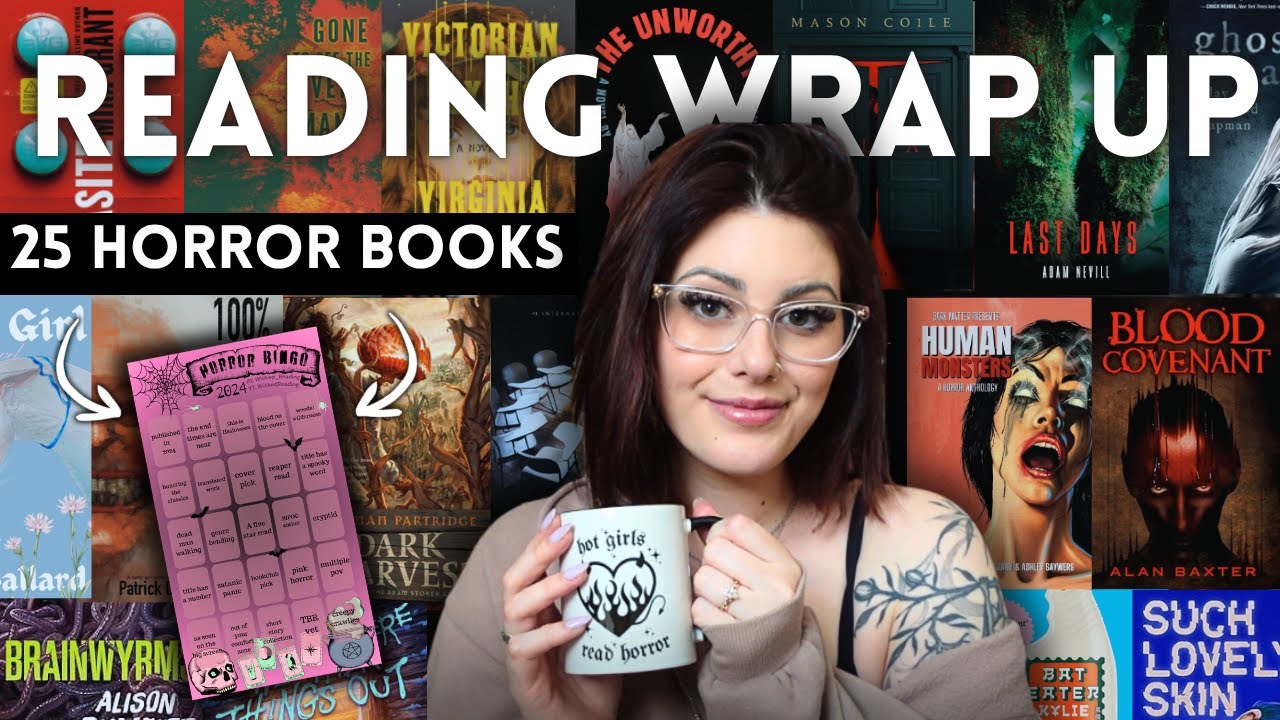 the 25 books I read (& tried to read) for horror bingo 2024 🕸️