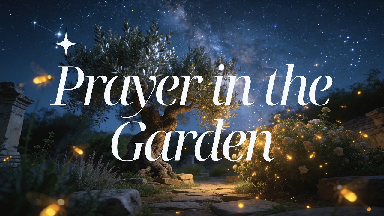 Night Garden That Silences Anxiety 🌙🌿 | Meditation Music + Cricket Sounds | Soaking Worship & Prayer