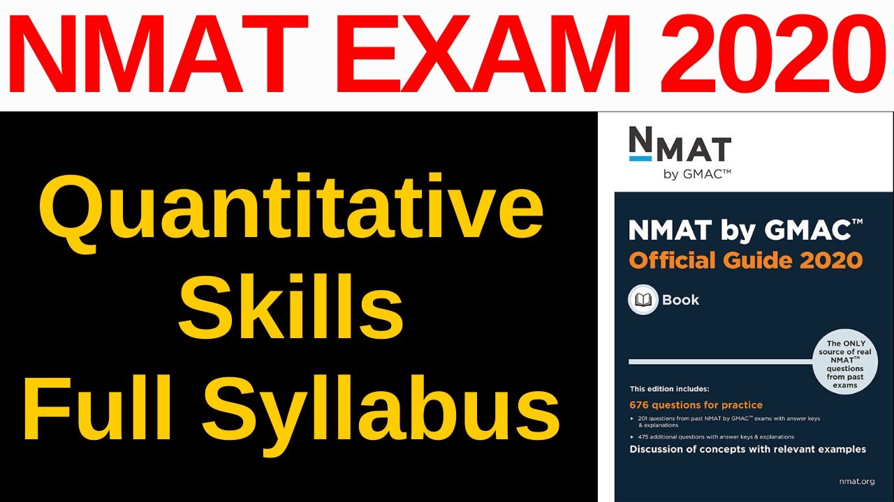 NMAT 2020 Quantitative Skills Full Syllabus New Updates [Everything Explained]