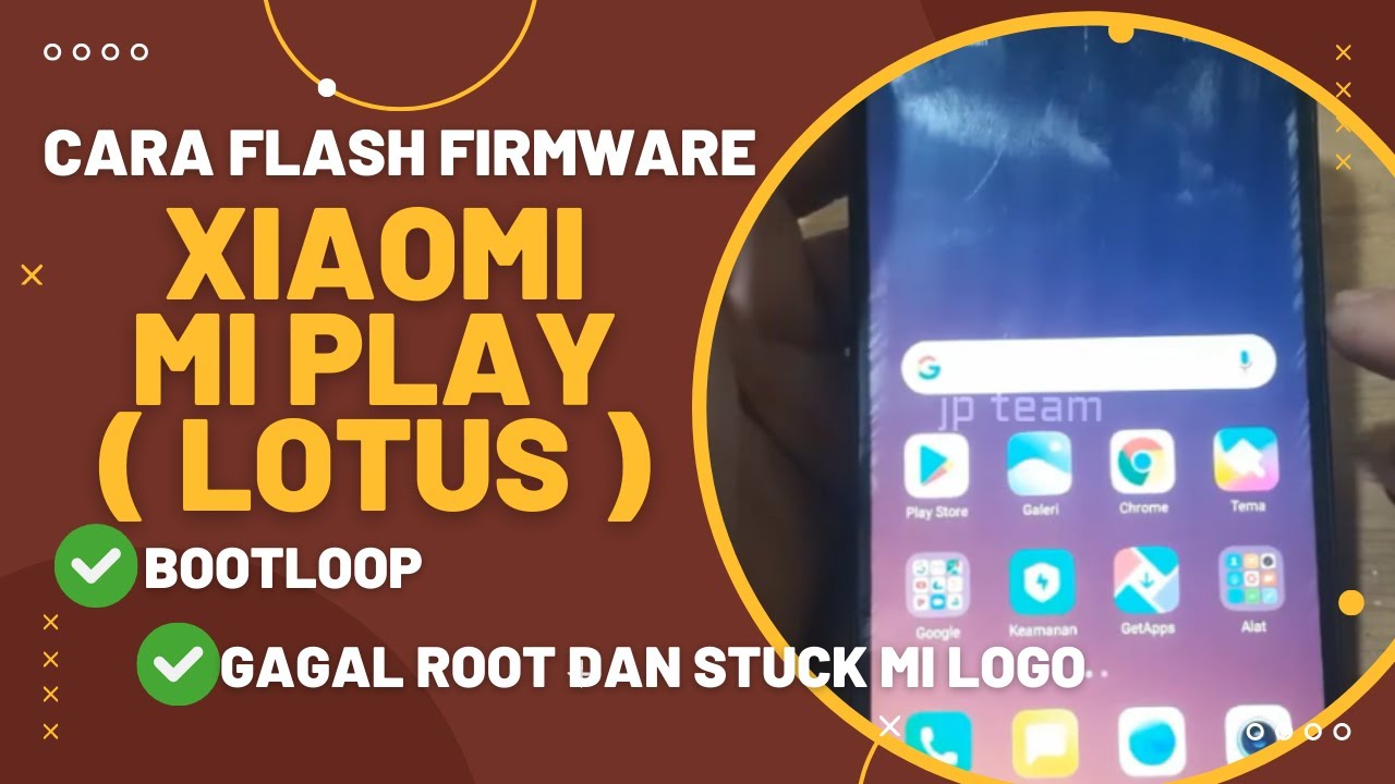 cara flash firmware xiaomi mi play lotus bootloop / gagal root cukup via flashtool