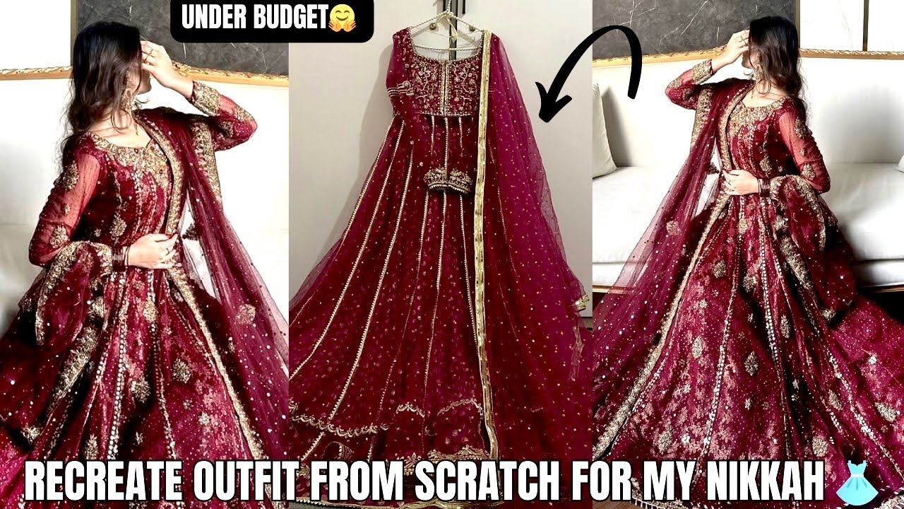 Recreate Pinterest inspired outfit 👗||Under budget ||For My Nikkah 😍||Detailed cutting & stitching 