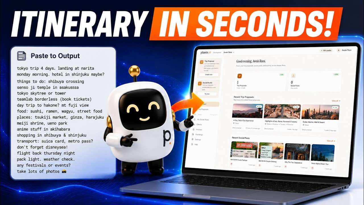 How to Create Stunning Travel Itineraries Fast with Planis.ai (AI Travel Planner Tutorial)