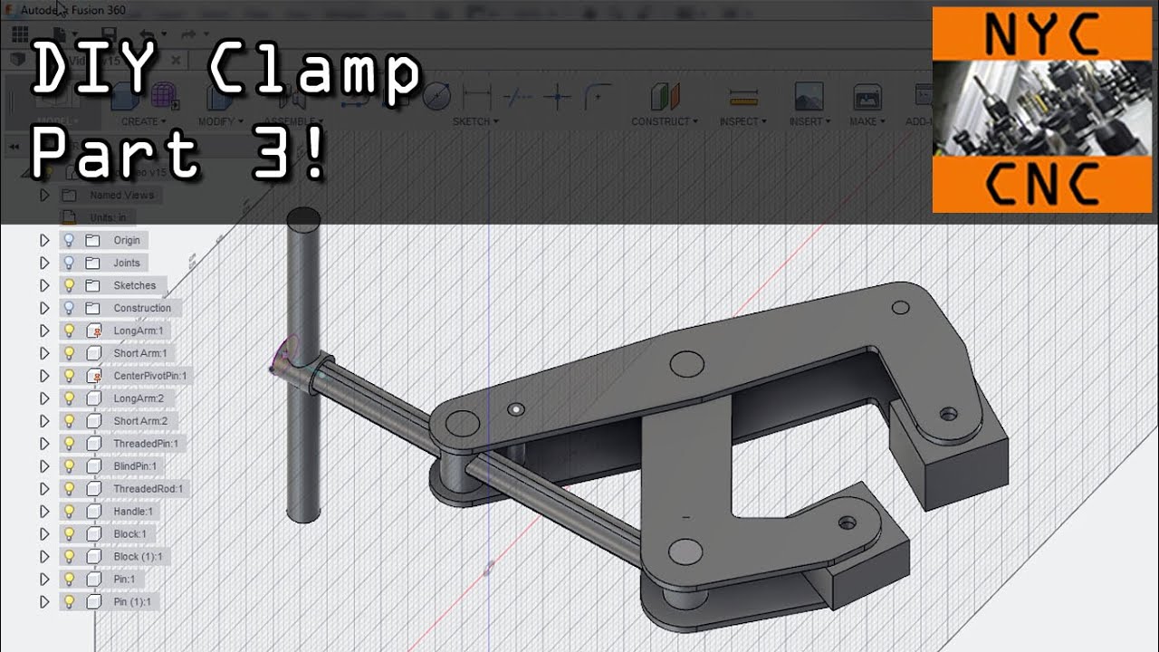 Fusion 360 DIY Clamp Part 3: Joints & Plasma Cutting! Widget72
