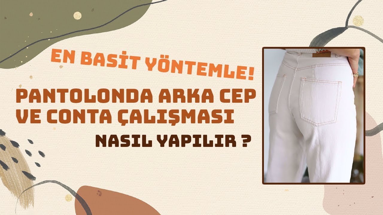 Pantolonda Arka Cep ve Conta Çalışması || Modelistlik Dersleri #sewing