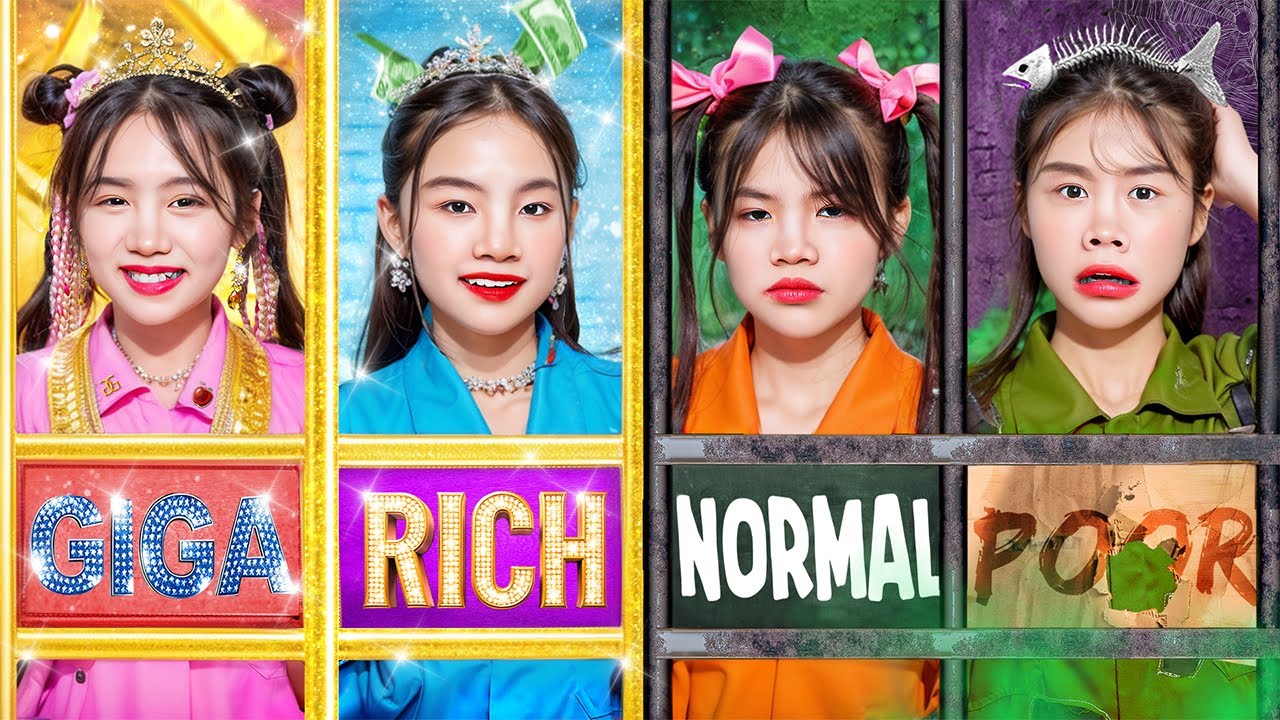 Poor Vs Rich Vs Giga Rich Vs Normal Girls In Jail