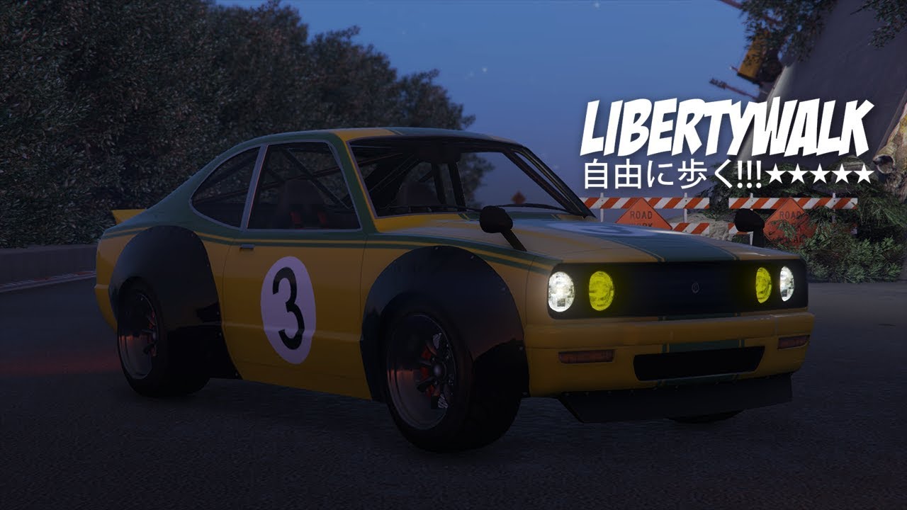 GTA 5 ONLINE - LIBERTY WALK - MAZDA RX-3 (ANNIS SAVESTRA) CUSTOM CAR BUILD