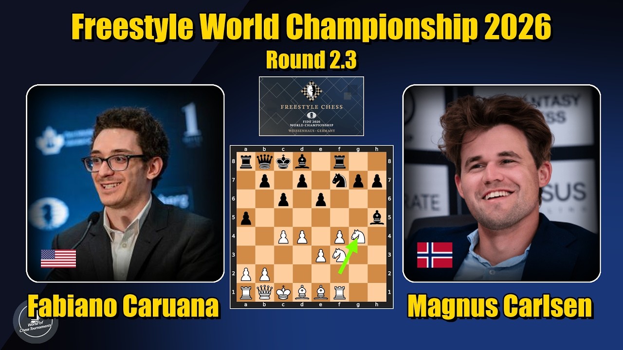 Caruana, Fabiano vs Carlsen, Magnus | Freestyle World Championship 2026 | Finals R3