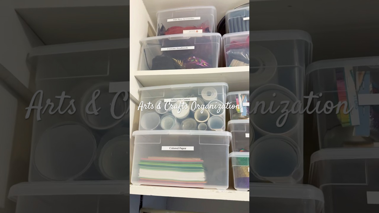 Using Plastic Bins for Organizing 