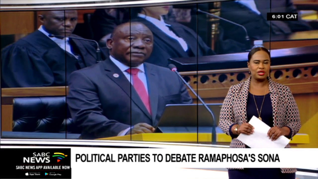 Political parties to debate President Ramaphosa's SONA