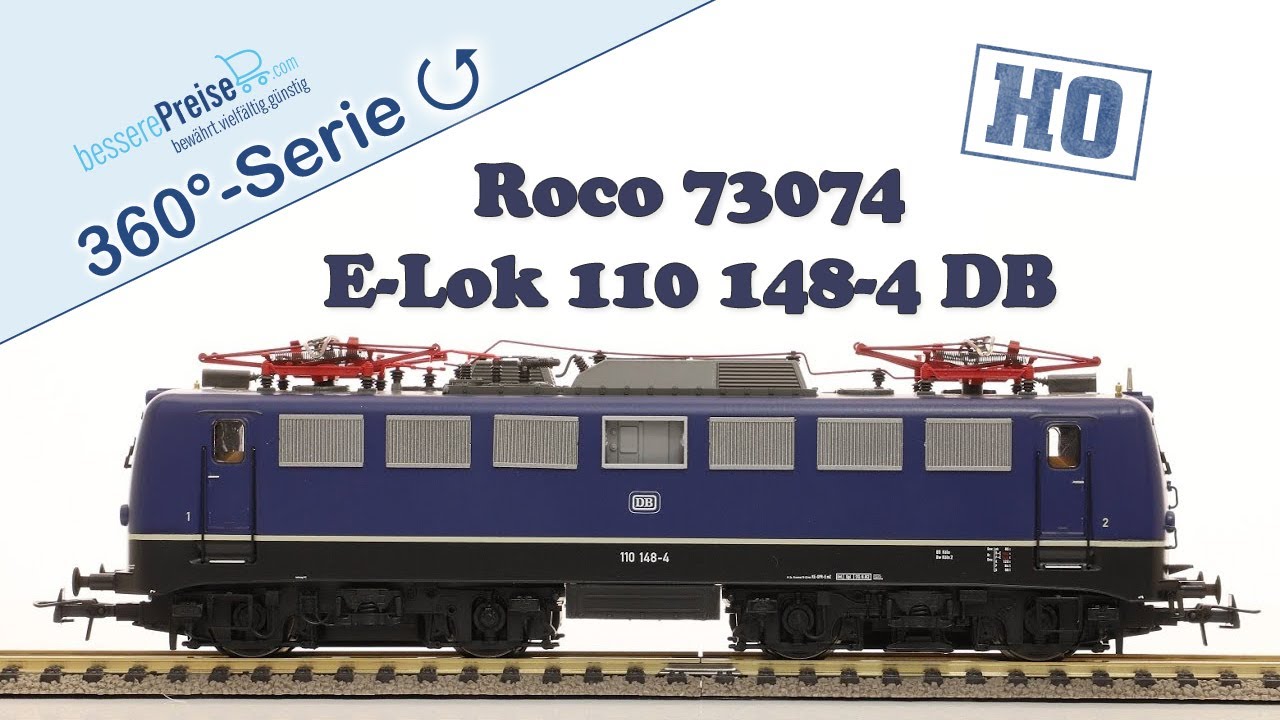 #Roco 73074 - #Elektrolokomotive 110 148-4 DB #SpurH0 BR110 koboldblaue Lackierung #Neuheit