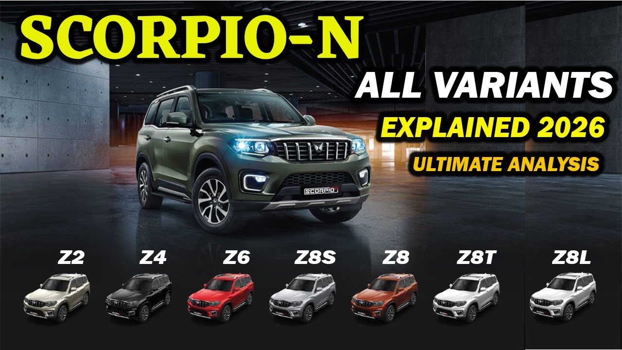 Scorpio-N Petrol Variants Explained | Z2, Z4, Z8S, Z8T, Z8L | Scorpio n value for money variant 2026