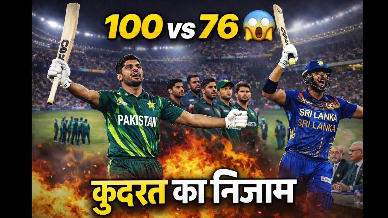 कुदरत का निजाम या प्लानिंग? 😱 PAK vs SL 5 रन का थ्रिलर | Farhan 100 vs Shanaka 76