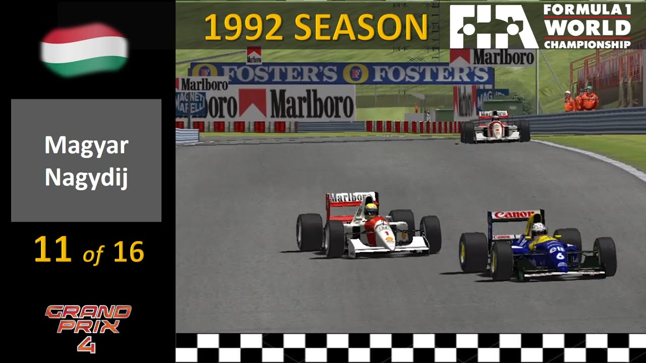 1992 - Race 11 - Hungary (GP4 F1 History Simulation)