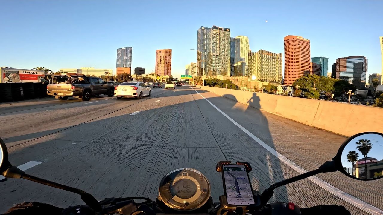 LA Saturday Sunset Ride | Motovlog #32 | 4K POV Experience