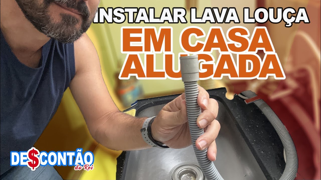 INSTALAR LAVA LOUÇA NUMA CASA ALUGADA (IMPROVISANDO E DEIXANDO FUNCIONAL)