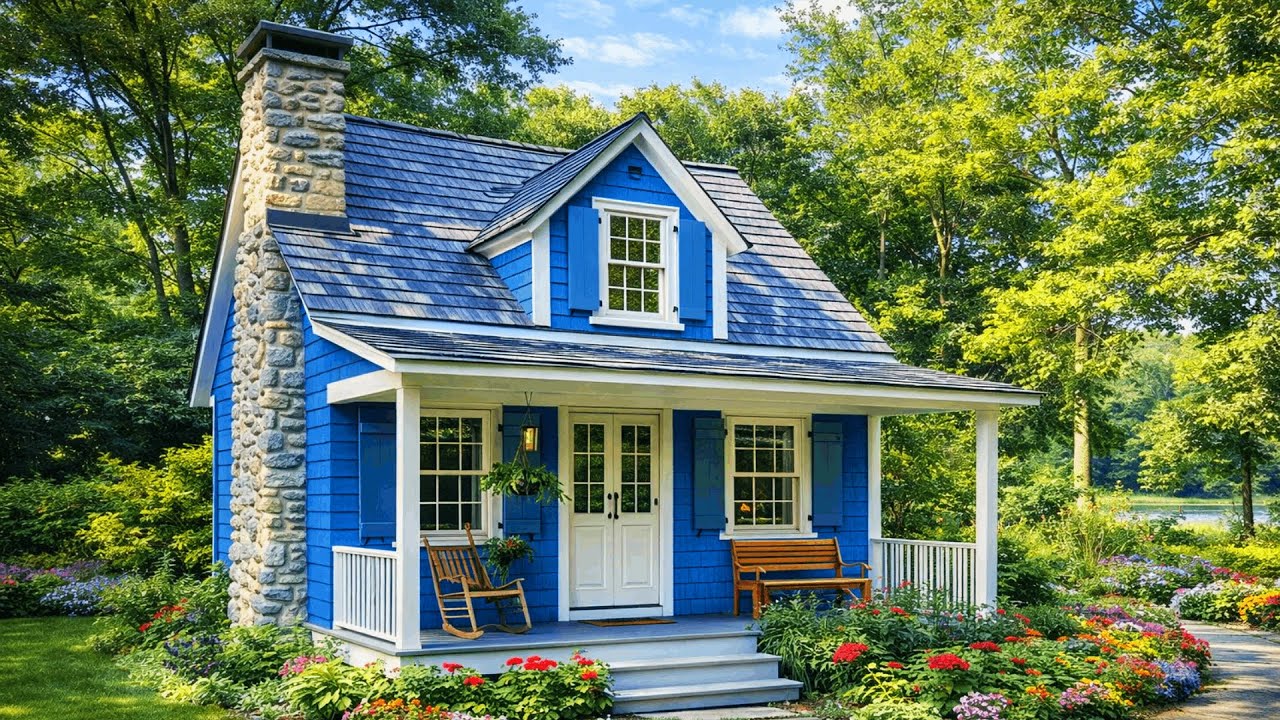 This Cottage Is the Perfect Blue Home You’ll Want to Move Into