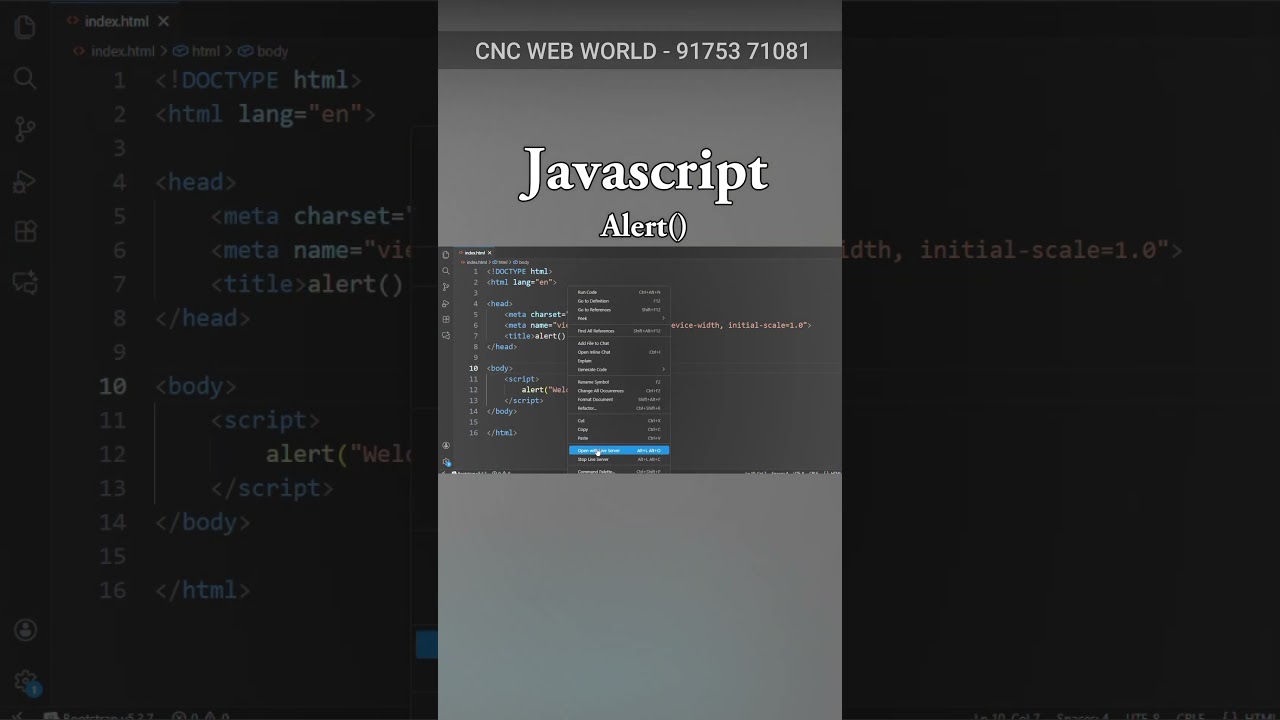Javascript -  Alert Event 