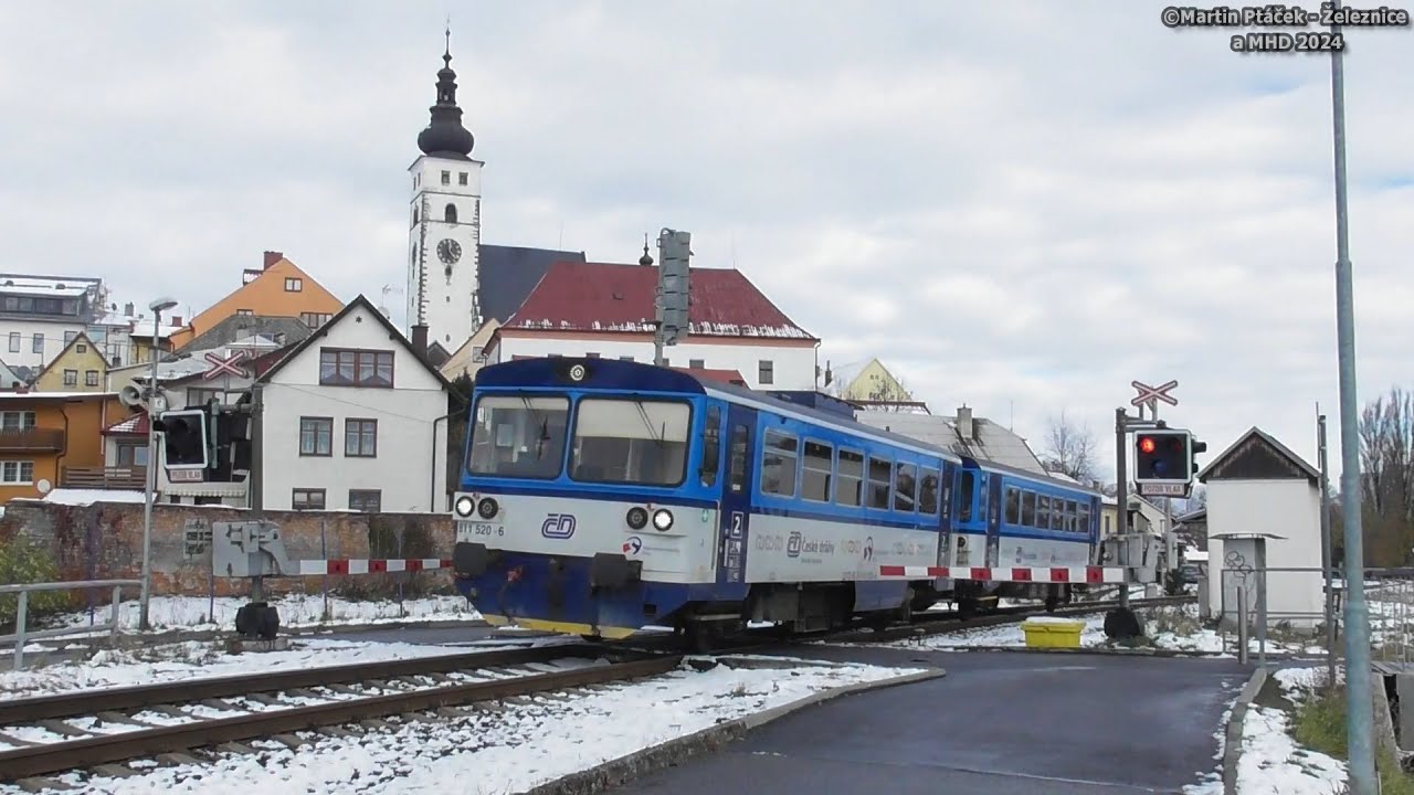 železniční přejezd Příbor - P7483 / 23.11.2024 / Czech railroad crossing