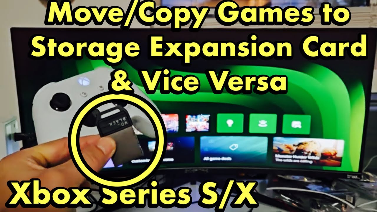 Xbox Series S/X: как копировать/перемещать игровые приложения из внутренней памяти на карту расши...