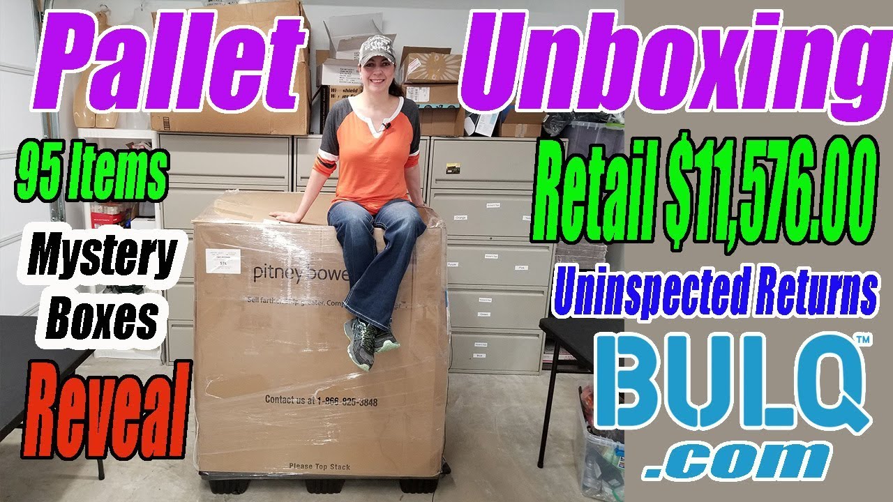 Bulq.com Pallet Unboxing - 95 Items - Retails $11,576 - Uninspected Returns - Mystery Boxes